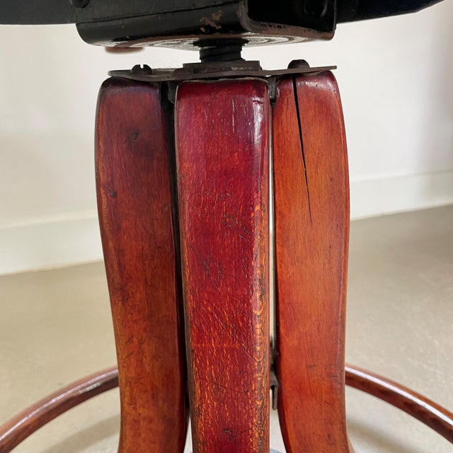 Vintage Swivel Chair by Michael Thonet for Thonet, 1920s For Sale - Image 11 of 14