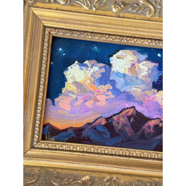 Textile Impressionist Landscape Oil Painting, William Hawkins For Sale - Image 7 of 9