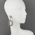 Metal Gianfranco Ferre Crystal Jeweled Clip Earrings For Sale - Image 7 of 8
