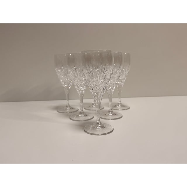 Glass Edinburgh Crystal Wine Glass, 1980s, Set of 6 For Sale - Image 7 of 12