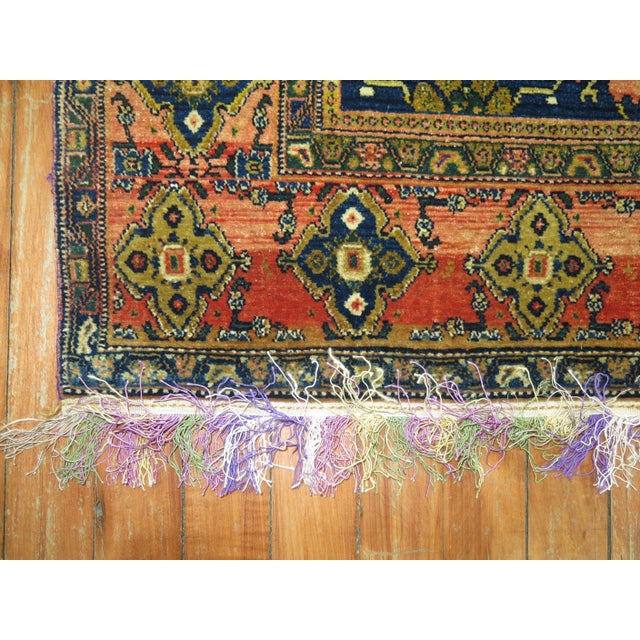 Persian Zabihi Collection 19th Century Antique Persian Senneh Rug - 4'5" x 6'11" For Sale - Image 3 of 12