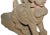 19th Century Hand-Carved Stone Sphinx With Tiara and Earrings Sculpture For Sale - Image 9 of 13