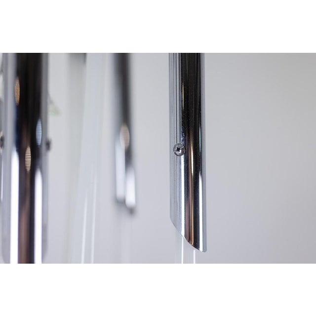 1970s Chandelier in Murano Glass and Chrome Metal, 1970s For Sale - Image 5 of 10