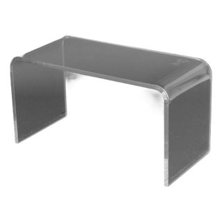 Modern Clear Acrylic Waterfall Table For Sale