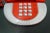 Red 1980’s Postmodern Art Deco Telephone For Sale - Image 8 of 12