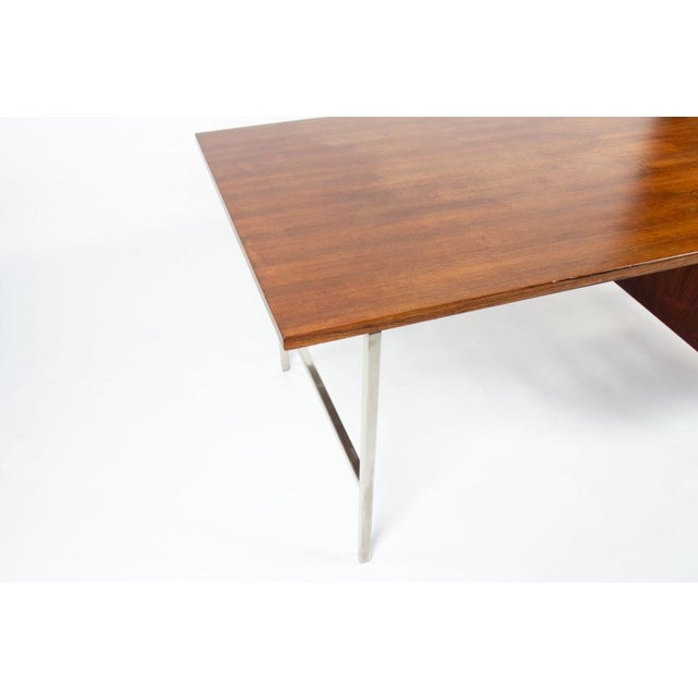 Wood Rosewood Desk by Alain Richard for Meuble TV, France, 1960s For Sale - Image 7 of 16