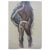 Robert Whitmore Oil Painting on Canvas of Partially Nude Male For Sale