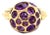 Pomellato Amethyst 18k Rose Gold Harem Cocktail Ring - Size 6.5 For Sale