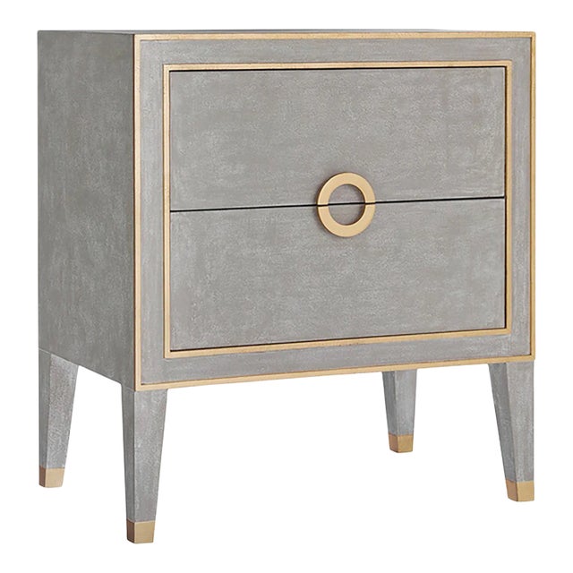 Modern History Retro Nightstand - Antique Grey For Sale
