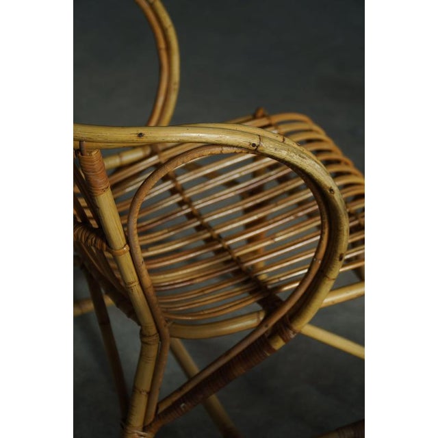 Wood Danish Modern Bamboo Dining Chairs by Robert Wengler, 1930s, Set of 6 For Sale - Image 7 of 18