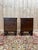 Art Deco Nightstands in Exotic Wood Veneer with Marble Tops, Set of 2 For Sale - Image 9 of 9
