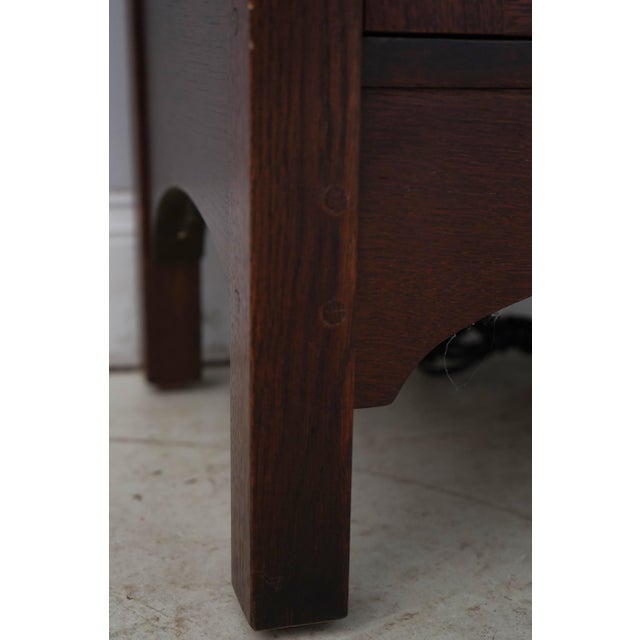 Stickley Harvey Ellis Arts & Crafts Oak 2 Door Cabinet For Sale - Image 11 of 18