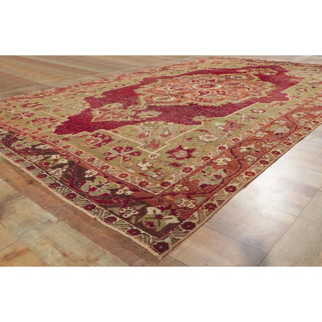 Textile Late 20th Century Vintage Turkish Sivas Rug, 06'09 X 11'05 For Sale - Image 7 of 8