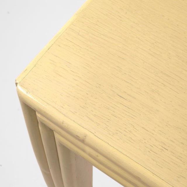 Art Deco Vintage McGuire Furniture Wood Dining Table For Sale - Image 3 of 10