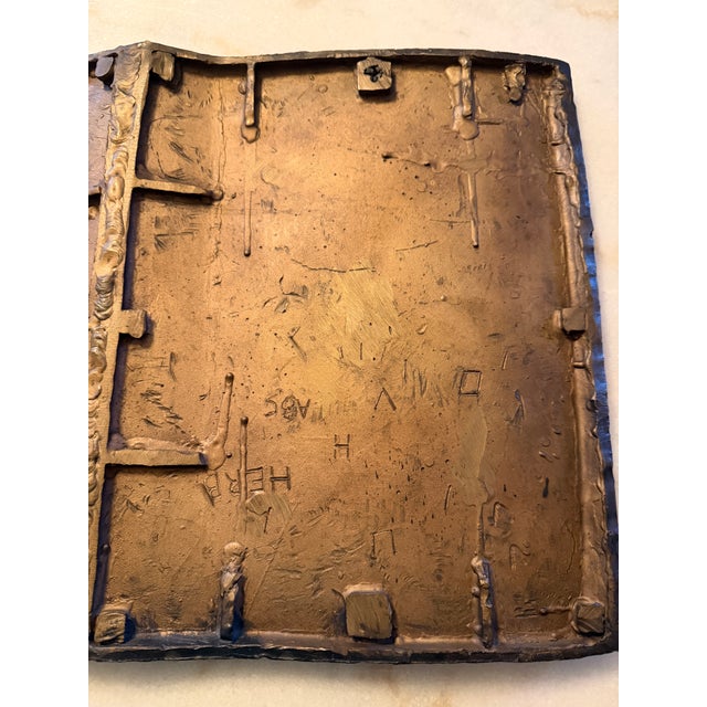 Name Recognition Bronze Open Book Sculpture by Herbert Simon, Ca. 1995 For Sale - Image 17 of 17