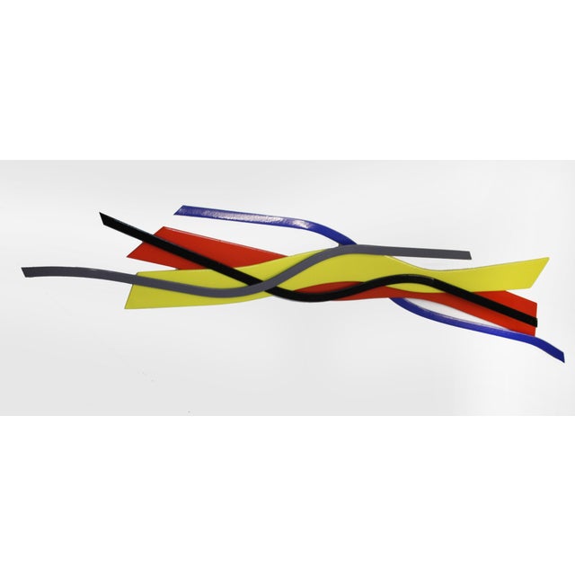 2020s Contemporary Abstract Iron and Enamel "Wall Relief" by Cristina Ghetti For Sale - Image 5 of 7