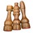 Vintage Hand Crafted Wooden Chess Set – 12.5” Square c.1930s - 40s For Sale - Image 4 of 11