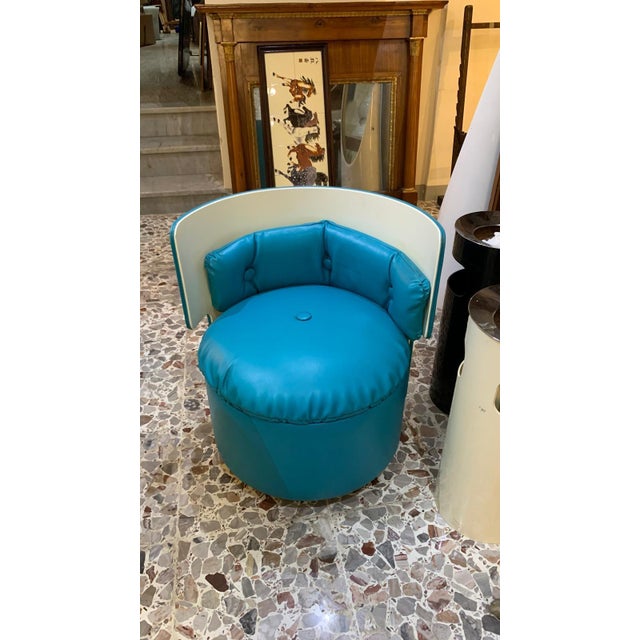 Dilly Dally Dressing Table in Turquoise by Luigi Massoni for Poltrona Frau, 1968 For Sale - Image 10 of 14