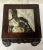 Vintage Asian Carved Wood Side Tables Stands With Lotus Flower Design and Marble Top-a Pair For Sale - Image 10 of 12
