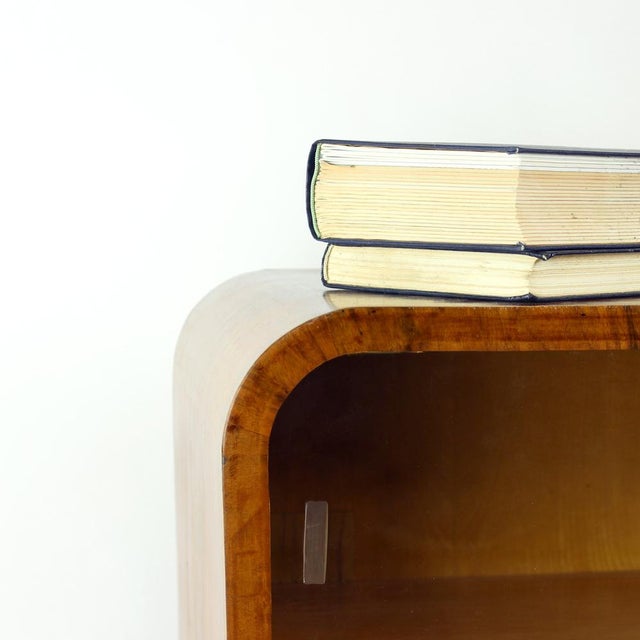 1930s Art Deco Sideboard or Dry Bar in Walnut, Former Czechoslovakia, 1930s For Sale - Image 5 of 18