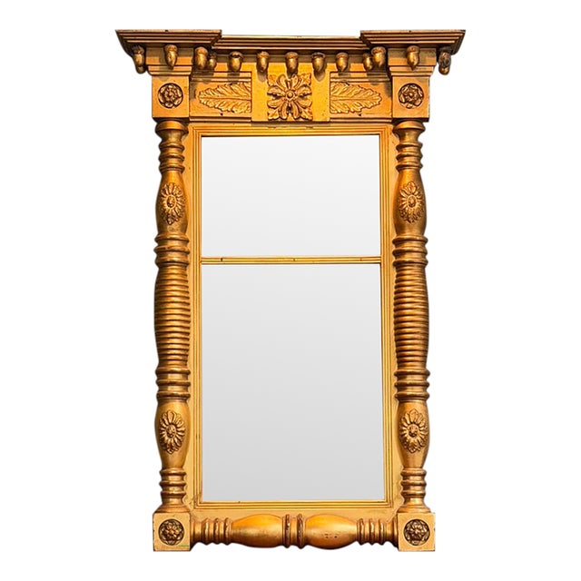 19th Century Antique Giltwood Mirror For Sale