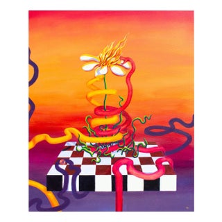 Laura Rubio Bañón, There Is No Paradise Without a Snake, Acrylic on Canvas For Sale