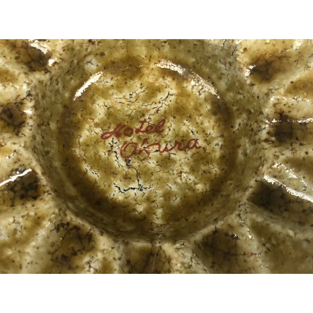 Ceramic 1960s Brutalist Pottery Hotel Ashtray Bowl For Sale - Image 7 of 11