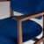 Wood Blue Velvet Wooden Chairs, 1950s, Set of 2 For Sale - Image 7 of 18