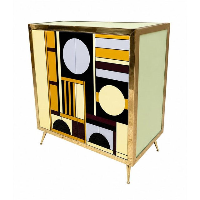 Murano Glass 2-Door Sideboard, 1980s For Sale - Image 3 of 5