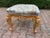 French 1980s French Louis XVI Gold Beech Pistachio Bench For Sale - Image 3 of 7