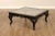 Black Late 20th Century French Louis XV Style Ebonized Wood Glass Top Coffee Table For Sale - Image 8 of 13