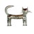 Silver Vintage Cat Brooch by Jean Cocteau,A. Madeline and Flammarion, 1997 For Sale - Image 8 of 10
