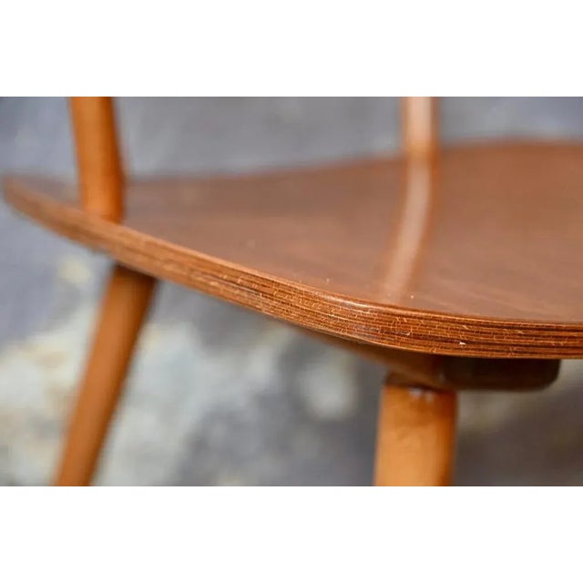 Brown Scandinavian Office Chair, 1960s For Sale - Image 8 of 13