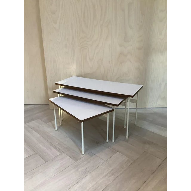 Nesting Table Twello by Martin Visser for T’spectrum, 1956, Set of 3 For Sale - Image 9 of 9