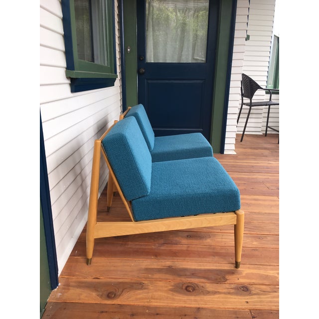Wood Mid-Century Lounge Chairs - A Pair For Sale - Image 7 of 7