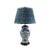 Asian Antique Classic Chinoiserie Blue and White Table Lamp With Delft Bird Motif For Sale - Image 3 of 4