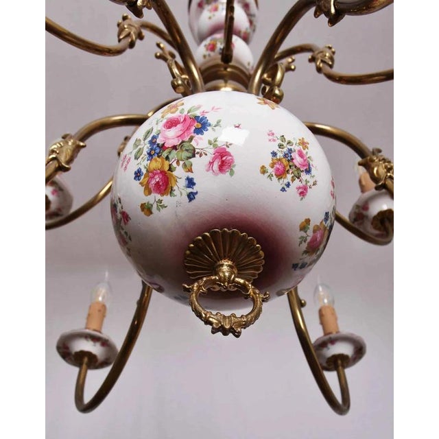 Dutch 2-Tier Chandelier with Fish For Sale - Image 6 of 6
