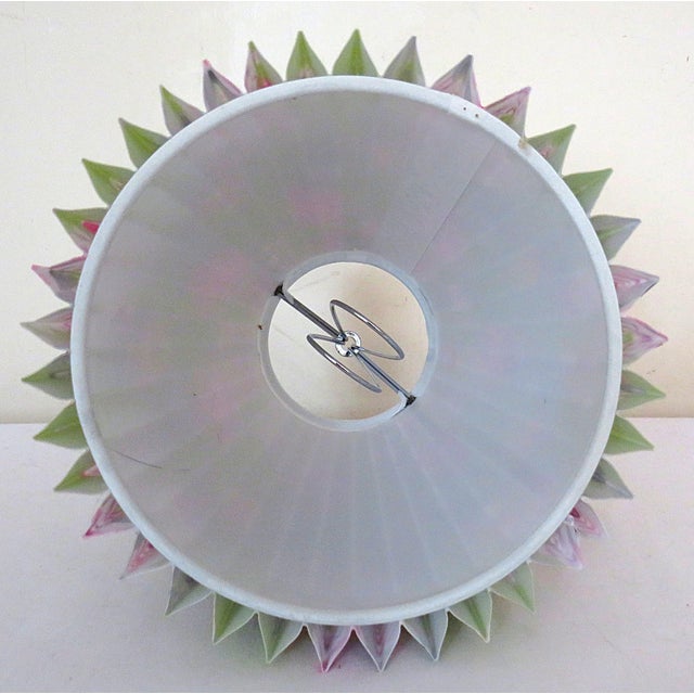 Set of 6 Hard Shell Pleated Lamp Clip-on Shades Chandelier Candle Bulb For Sale - Image 4 of 4