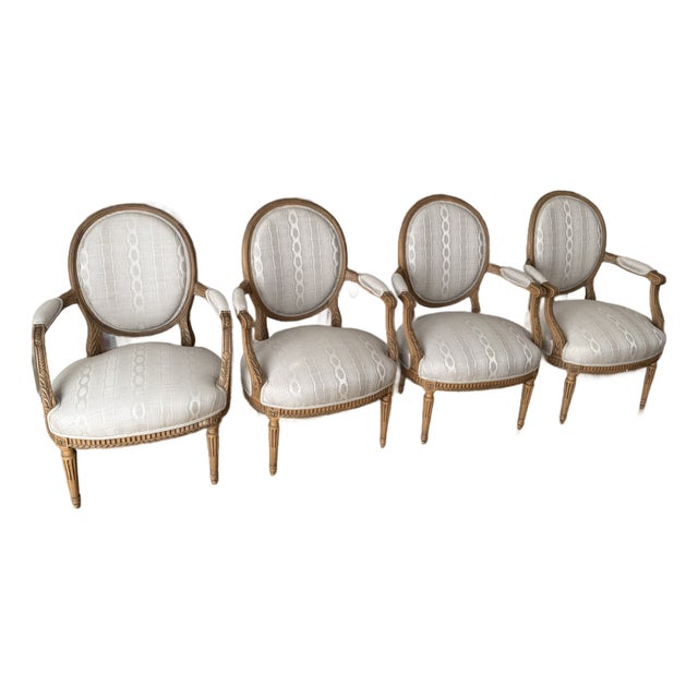 Mid 19th Century Louis XIV Chairs, 4 Pieces For Sale