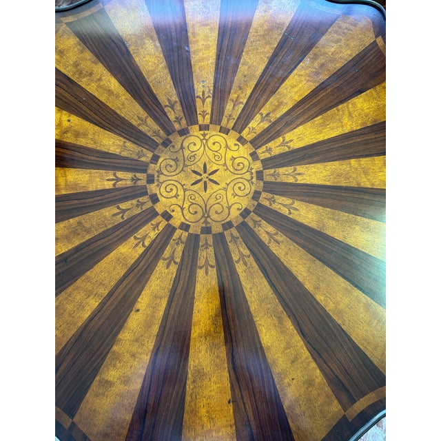 Regency Style Side Table with Marquetry, 1980s For Sale - Image 6 of 7