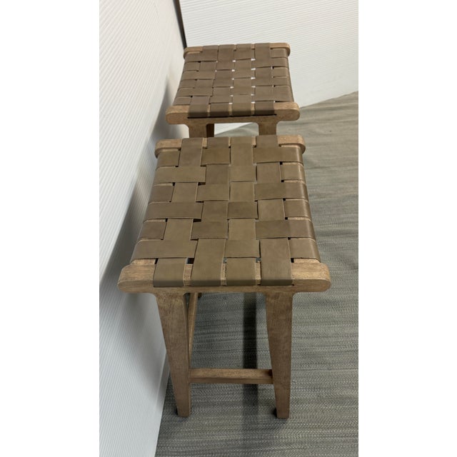 Pottery Barn Fenton Counter Stools, Pair For Sale In San Francisco - Image 6 of 12