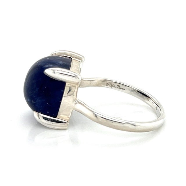 Tiffany & Co. Paloma Picasso Sugar Stacks Sodalite Sterling Silver Ring For Sale In Miami - Image 6 of 9