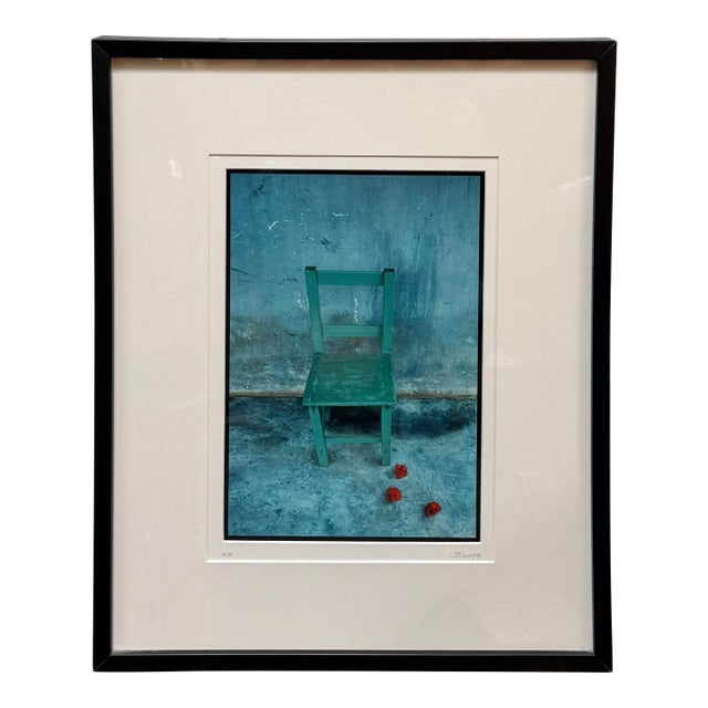 Jeffrey Becon "Green Chair With Hibiscus", Signed + Numbered 18/25 For Sale