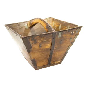 19th C. Antique Chinese Wood Basket