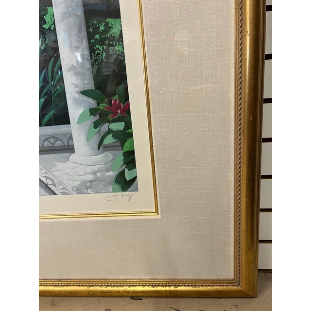 Contemporary Vintage Colorful Large Framed Art Ap Signed John Kiraly For Sale - Image 3 of 6