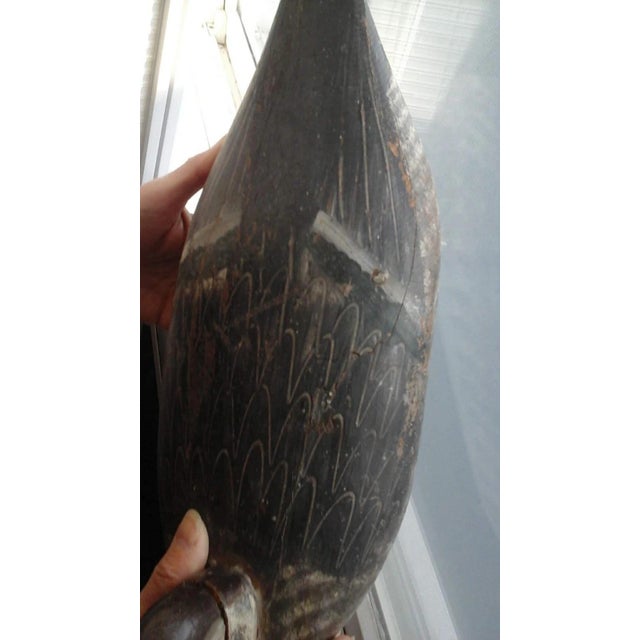 Antique American Folk Art Wooden Duck Decoy With Rare Swivel Head For Sale - Image 12 of 16