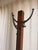 Antique Mission Style Solid Oak Standing Hall Tree With Four Double Hooks This Antique Mission Style Solid Oak Standing...