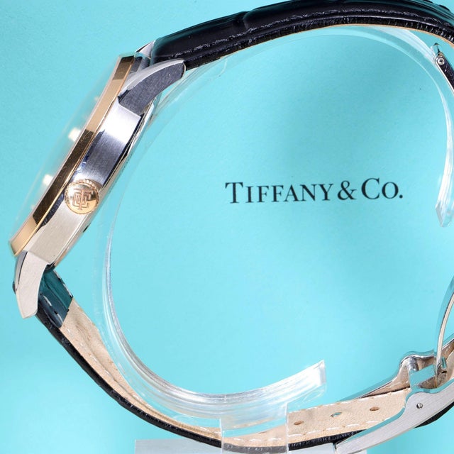 Tiffany & Co. Ct60 Tiffany Blue Dial Two-Tone 40mm Full Set Watch For Sale - Image 17 of 18