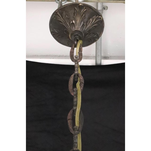 Antique Neo Rococo Cast Bronze Chandelier - Restored For Sale - Image 11 of 11