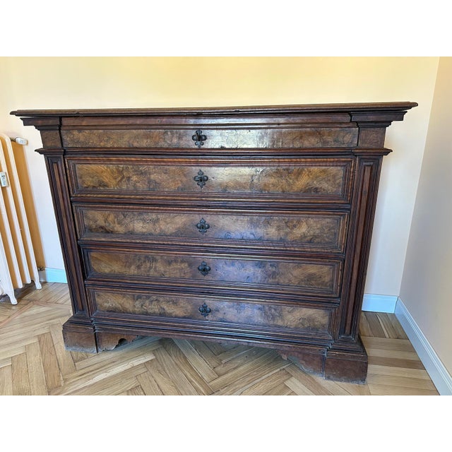 Wood Walnut Dresser, 18th Century For Sale - Image 7 of 7